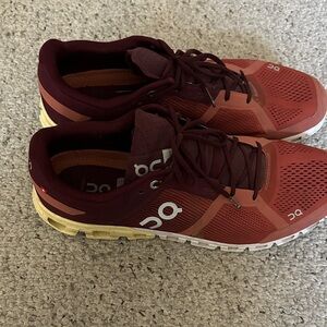 QC Burgundy and Mustard Athletic Shoes